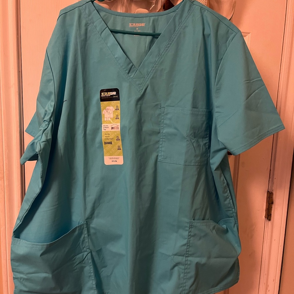 Blue Scrub Top